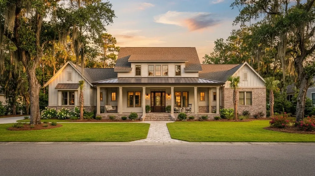 Finished custom home built in the Lowcountry style, representing Vasko's Quality Builders craftsmanship in Summerville, SC